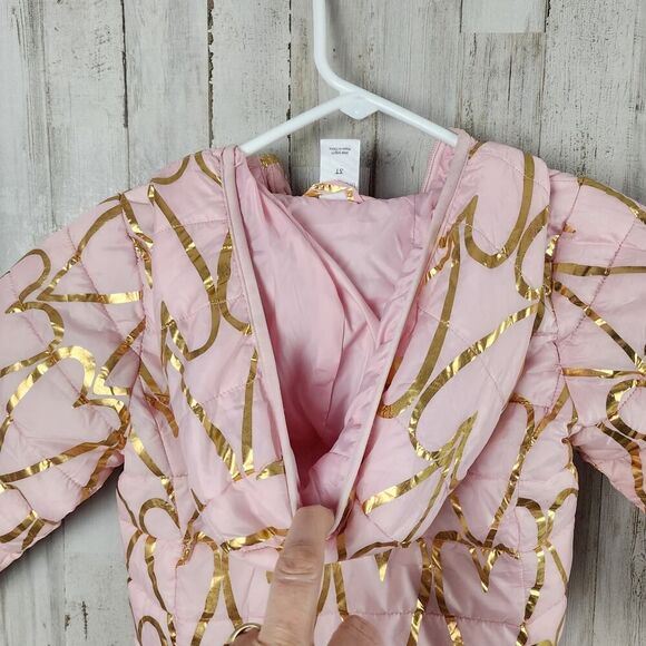 Okie Dokie Puffer Coat Pink Hearts Size 3T - Picture 6 of 7